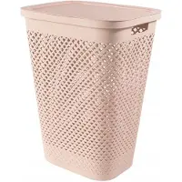 Curver PURE wasmand 55L - Roze, Ventilerend en Ruim