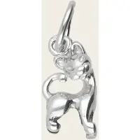 MOOYE ® - Collectie Zilveren Kat of Poes bewerkt kettinghanger