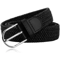 LGT JWLS Herencanvasriem - Elastisch, Zwart-100cm