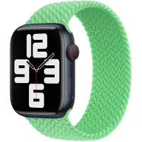 Apple Gevlochten solobandje voor de Watch | 38/40/41/42 mm - Maat 3 - Bright Green