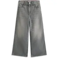 Tommy Hilfiger wide leg jeans grey denim Grijs Effen - maat 152