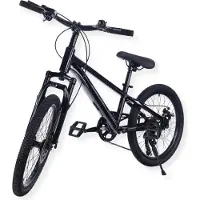 Buxibo - Fiets Austin - Kinder Mountainbike - 7 Versnellingen - 20 Inch - Zwart