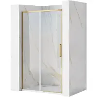 REA Douchedeuren Rapid Slide 160, goudkleurig, geborsteld