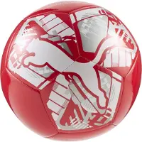 Puma Big Cat Ball Unisex Voetbal - Red-White-Silver
