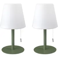 Home Deco Factory LED tafellamp - 2x - kunststof - RGB kleurenlamp - 30 cm - binnen en buiten