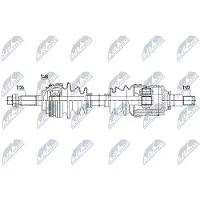 NTY NPW-TY-214 Aandrijfas
