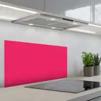 KitchenYeah Spatscherm 90x45 cm - Zelfklevende achterwand Karmijn - Kleuren - Palet - Roze - Keuken muurbeschermer - Spatwand fornuis