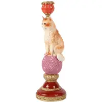 Baroque - Kandelaar - Kandelaar Kat 28 cm - Multi - Resin - 28x9.5x9.5 - Polyresin