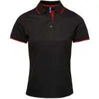 Premier Dames coolchecker contrast poloshirt