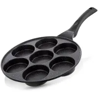 Orion Eierpan Graniet 7 Gaten GRANDE 27 cm - Omeletpan - Egg Koekenpan - Pannenkoekenpan - Pancake