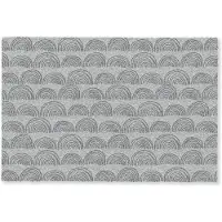 MuchoWow Deurmat 90x60 cm - Droogloopmat Grijs - Bogen - Patroon - Mat voor binnen - Schoonloopmat - Deurmatten met print - Inloopmat