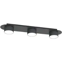 Emibig Hanglamp DIAZ, zwart, 3xGX53x10W, metaal, afmetingen: 7x55x11cm, IP20,