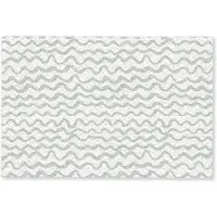 MuchoWow Deurmat 90x60 cm - Droogloopmat Golven - Patroon - Grijs - Mat voor binnen - Schoonloopmat - Deurmatten met print - Inloopmat