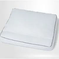 Empty Topmerk wollen neksteun rand hotel hoofdkussen- Puur natuurlijk- (B-keuze) Hoogwaardig hoofdkussen met een schoonheidsfoutje– 50x60x10 cm DUURZAMERE KEUZE