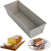 KINGHOFF 1972 - Fruitcakevorm voor Cake en Brood - Koolstofstaal met Anti-Aanbak Laag - Ovenbestendig tot 220°C - Beige Marmervorm