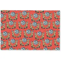 MuchoWow Deurmat 90x60 cm - Droogloopmat Rood - Disco - Patroon - Mat voor binnen - Schoonloopmat - Deurmatten met print - Inloopmat