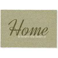 MuchoWow Deurmat 60x40 cm - Droogloopmat Home - Collectie - Groen - Mat voor binnen - Schoonloopmat - Deurmatten met print - Inloopmat