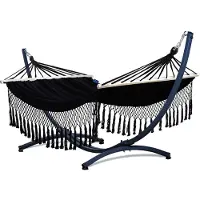 Potenza Hangmat met Standaard en Spreidstok – 2 Persoons – Extra Stabiel Frame tot 220 kg – Duurzame Hangmatset – Grande Santia