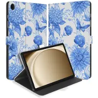 B2Ctelecom Samsung Galaxy Tab A11 Plus Tablet Hoesje Flower Blue met Standaard