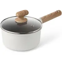 ISENVI Alice by Steelpan met Deksel - 18 cm - Keramisch - Koudgreep - Sauspan - voor o.a. Inductie - PFAS, PTFE Vrij - Beige