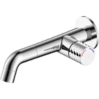 Aloni Flow inbouw wastafelkraan – drukknop – chroom