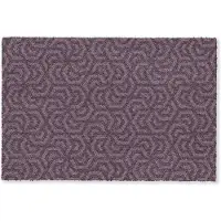 MuchoWow Deurmat 60x40 cm - Droogloopmat Paars - Geometrisch - Patroon - Donker - Mat voor binnen - Schoonloopmat - Deurmatten met print - Inloopmat