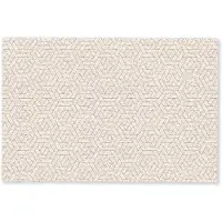 MuchoWow Deurmat 90x60 cm - Droogloopmat Patroon - Beige - Lijnen - Bruin - Mat voor binnen - Schoonloopmat - Deurmatten met print - Inloopmat