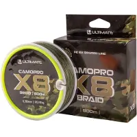 Ultimate Camopro X8 Braid Gevlochten Karperlijn 0.24mm/15.87kg (600m) - Gevlochten Lijn