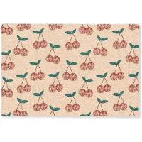 MuchoWow Deurmat 90x60 cm - Droogloopmat Kers - Disco - Patroon - Mat voor binnen - Schoonloopmat - Deurmatten met print - Inloopmat