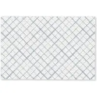MuchoWow Deurmat 90x60 cm - Droogloopmat Raster - Blauw - Patroon - Mat voor binnen - Schoonloopmat - Deurmatten met print - Inloopmat