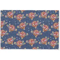 MuchoWow Deurmat 90x60 cm - Droogloopmat Disco - Blauw - Patroon - Mat voor binnen - Schoonloopmat - Deurmatten met print - Inloopmat