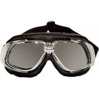 One crg air force zwart chroom retro vintage motorbril custom nieuw