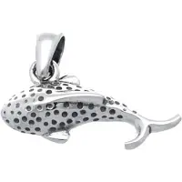 MOOYE ® - Collectie Zilveren Walvishaai kettinghanger