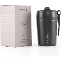 Dutch'd - Premium Thermosbeker - Zwart - 350ML - RVS - Koffiebeker To Go - Theebeker - Travel Mug - VYRA