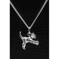 MOOYE ® - Collectie Zilveren Poes ketting hanger - met bal