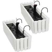 KOTARBAU Merkloos Serie - Balkon Plantenbak - Wit - 58cm - PVC