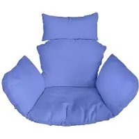 Ferocity - Hangstoel Kussen - Hangstoelkussen - Tuincocon Kussen - Schommelkussen - Polyester - Blauw
