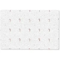 MuchoWow Deurmat 60x40 cm - Droogloopmat Patroon - Sterren - Zuurstok - Wit - Mat voor binnen - Schoonloopmat - Deurmatten met print - Inloopmat