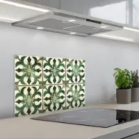 KitchenYeah Spatscherm 60x40 cm - Zelfklevende achterwand Interieur - Keramiek - Decoratie - Spaans - Keuken muurbeschermer - Spatwand fornuis