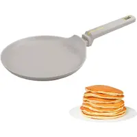 Klausberg KB-7965 Pannenkoekenpan | 24 cm | Anti-aanbaklaag | Geschikt voor Alle Kookzones Inclusief Inductie | Beige | Crepepan
