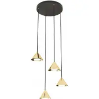 Emibig ELIT 4 Hanglamp Goud/Zwart GX53 - Stijlvol en Modern