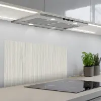 KitchenYeah Spatscherm 90x45 cm - Zelfklevende achterwand Verticaal - Strepen - Patroon - Blauw - Keuken muurbeschermer - Spatwand fornuis