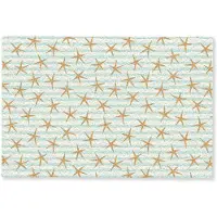 MuchoWow Deurmat 90x60 cm - Droogloopmat Zee - Ster - Strepen - Blauw - Mat voor binnen - Schoonloopmat - Deurmatten met print - Inloopmat