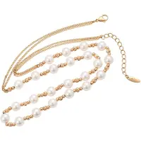 NAEMI Ketting goud / parelwit