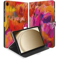 B2Ctelecom Samsung Galaxy Tab A11 Plus Book Case Hoesje met Standaard Tulips
