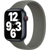 Apple Siliconen solobandje voor de Watch | 44/45/46/49 mm - Maat 8 - Olive