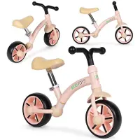 Ecotoys Loopfiets - EVA Wielen - Verstelbaar Zadel - Roze - 3+