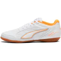 Puma TRUCO IV zaalvoetbalschoenen, Wit/Oranje/Zilver, Maat 35,5