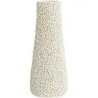 Light & Living Vaas Olvera - Wit - Ø28x21cm - Plastic - Modern - Bloemenvaas - Woondecoratie - Decoratieve vaas voor woonkamer of slaapkamer