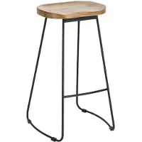 Intesi Cazas Barkruk - Stijlvol & Comfortabel met Houten Zitting